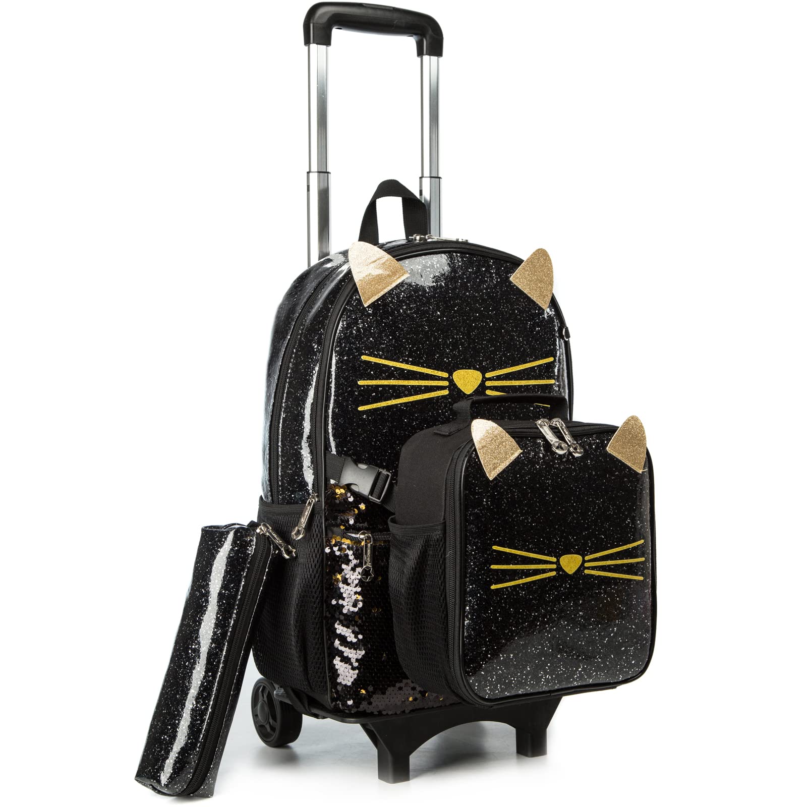 Egchescebo Mochilas Escolares con Ruedas Chicos Mochila para 17” Trolley Escolar