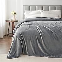 Vista 228 de BEDELITE Fleece Blanket White Throw Blanket for Couch & Bed, Luxury Plush Cozy Fuzzy Blanket 50" x 60", Super Soft Warm Lightweight Throw Blanket