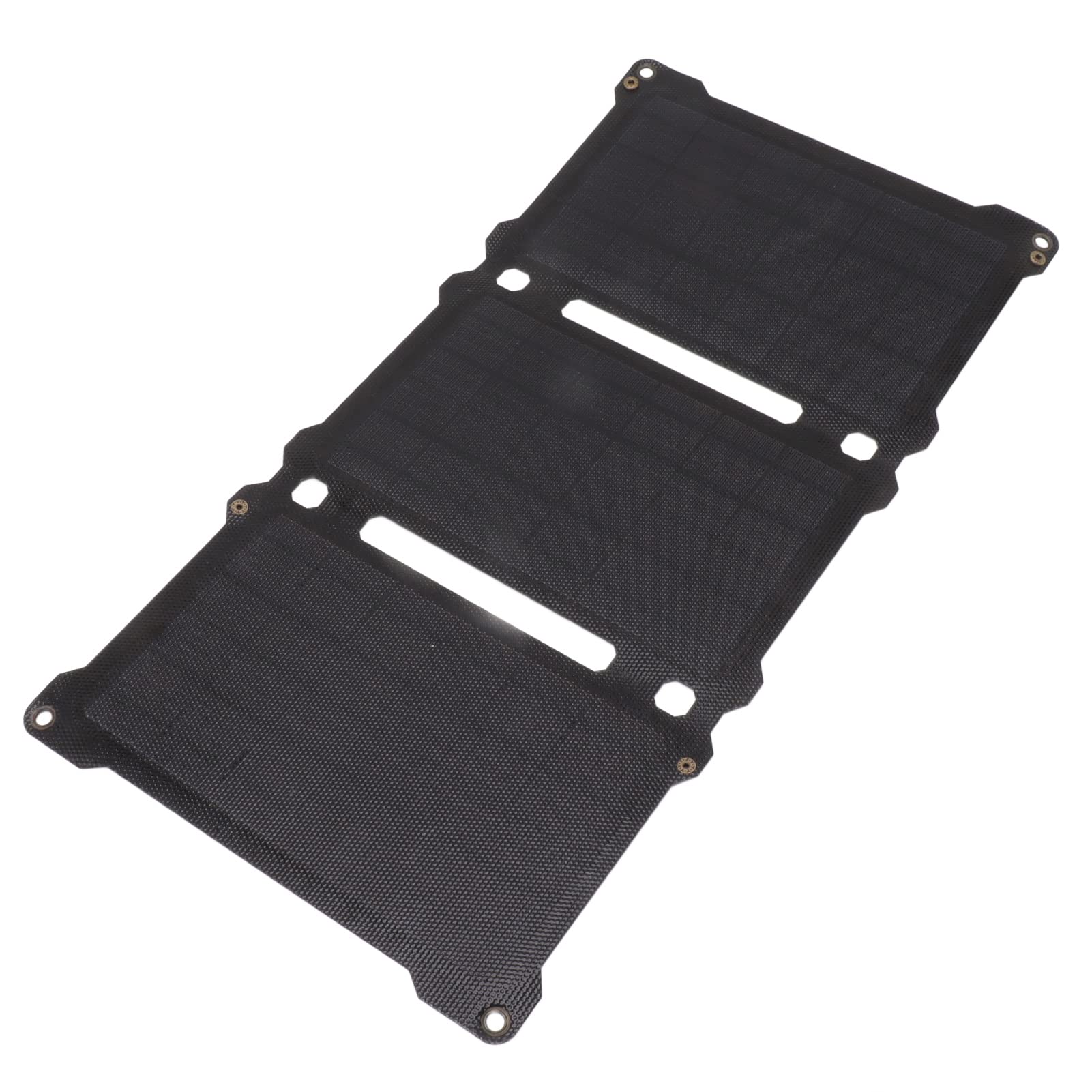 FTVOGUE Składany Panel Słoneczny o Mocy 30 W, Monokrystaliczna ładowarka Słoneczna z USB Typu C do Biwakowania i Pieszych Wędrówek na świeżym Powietrzu (BLACK)