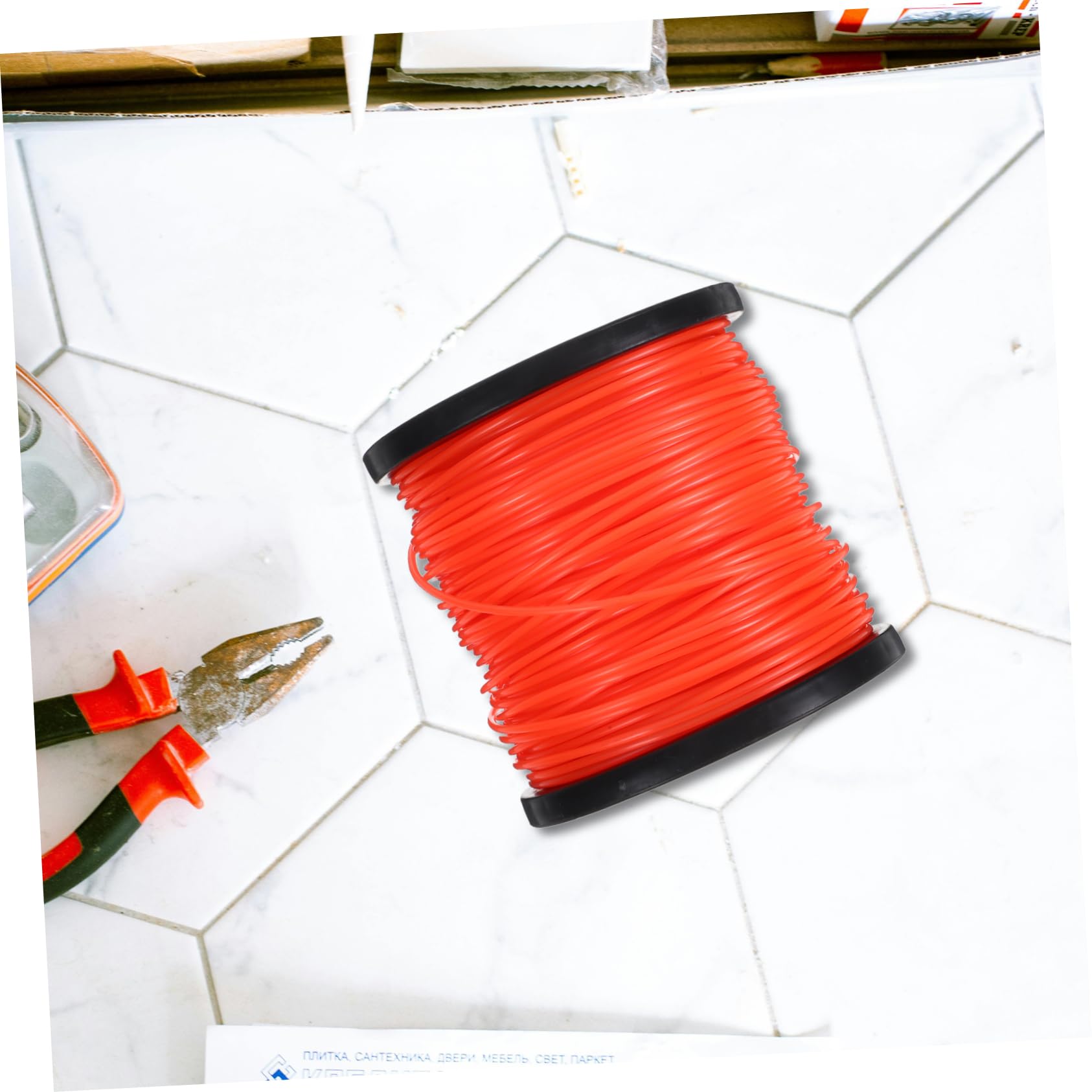 Toddmomy Cuerda de Desbrozadora Redonda de Nylon para Cortacésped Línea de Corte de Compatible con Múltiples de Jardinería Corte y Resultados Consistentes