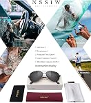 Polarized Aviator Sunglasses for Men and Women, Classic Pilot Sun Glasses with Premium Metal Frame and UV Protection
