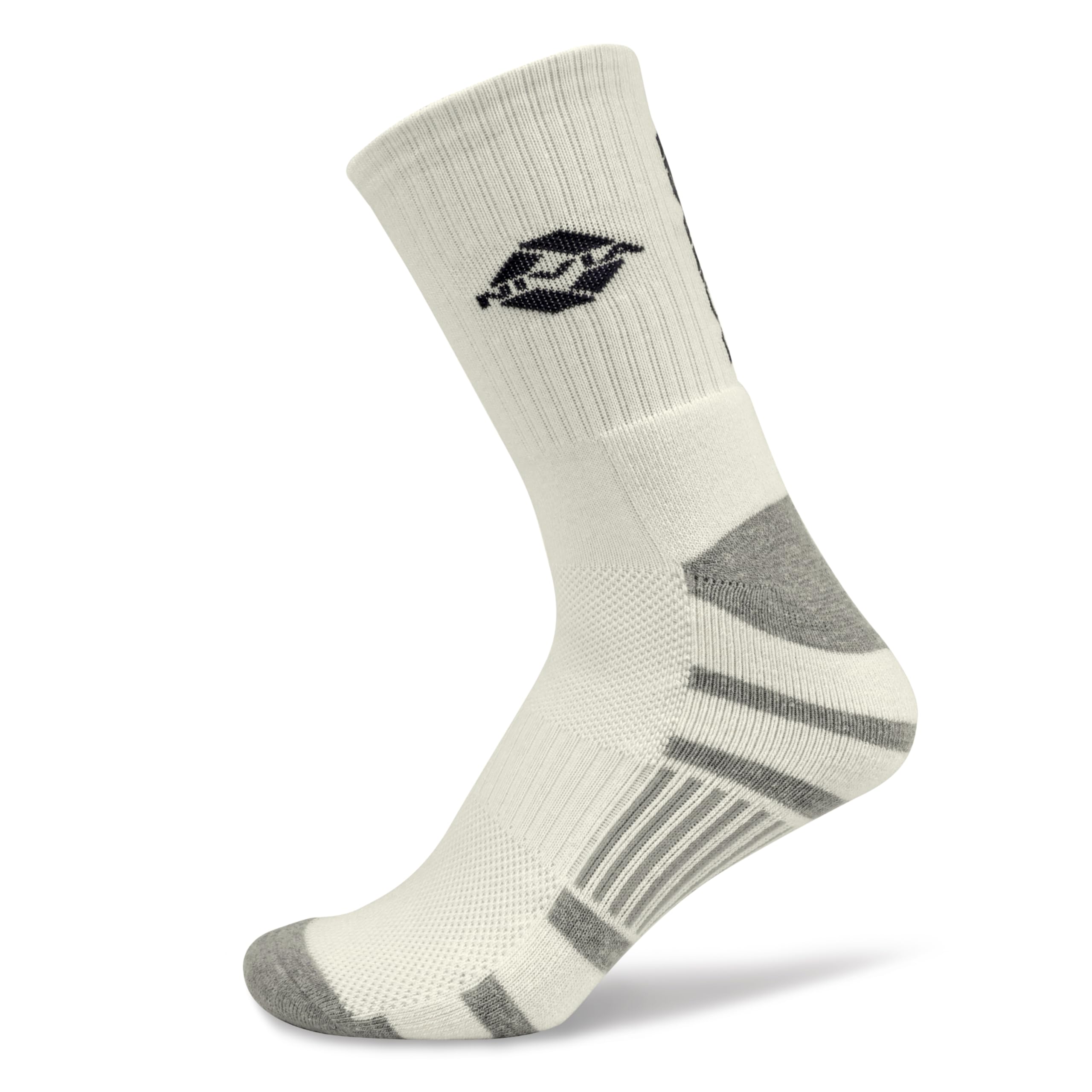 Nivia Cricket Cotton Socks for Men, Full Calf Length, Soft & Breathable Fabric, Combed Cotton Base Fabric, Moisture Absorbing & Durable Design, Ideal for Practice Sessions, Matches & Daily Sports