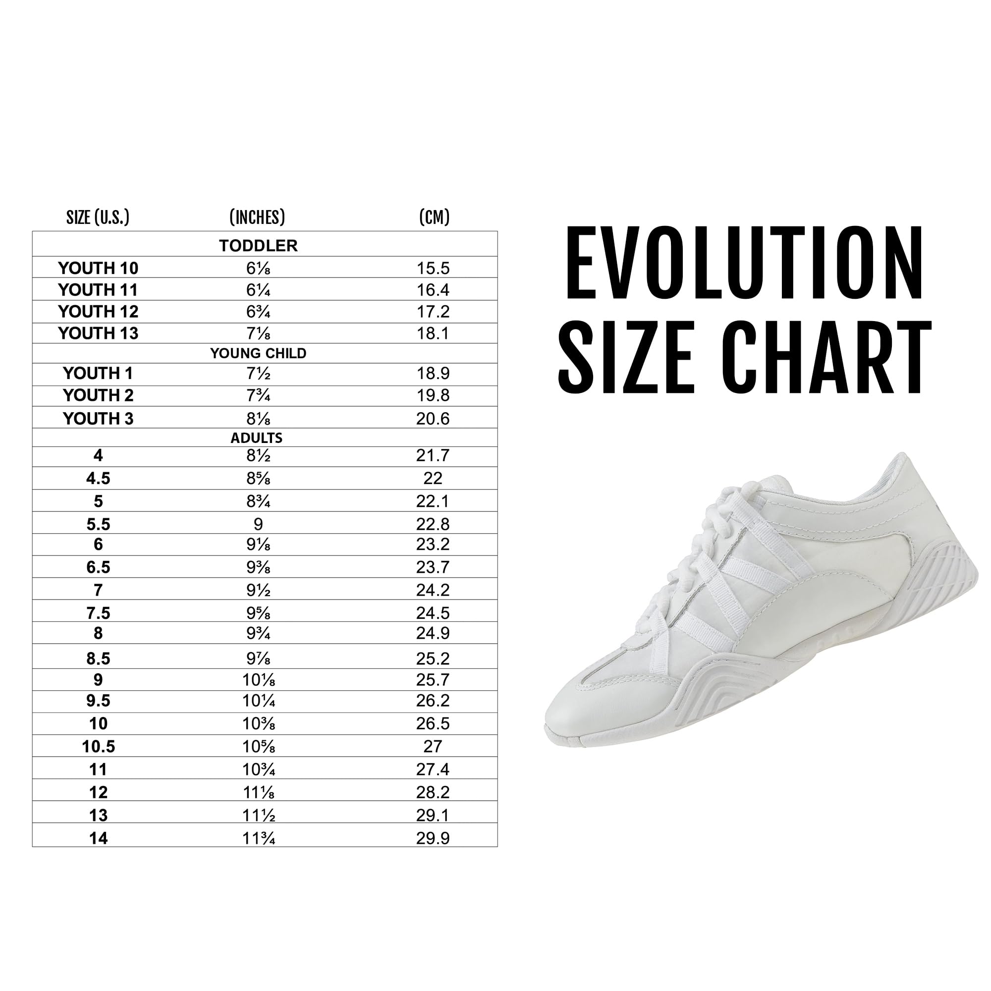 Nfinity Erwachsene Evolution Cheer Schuhe