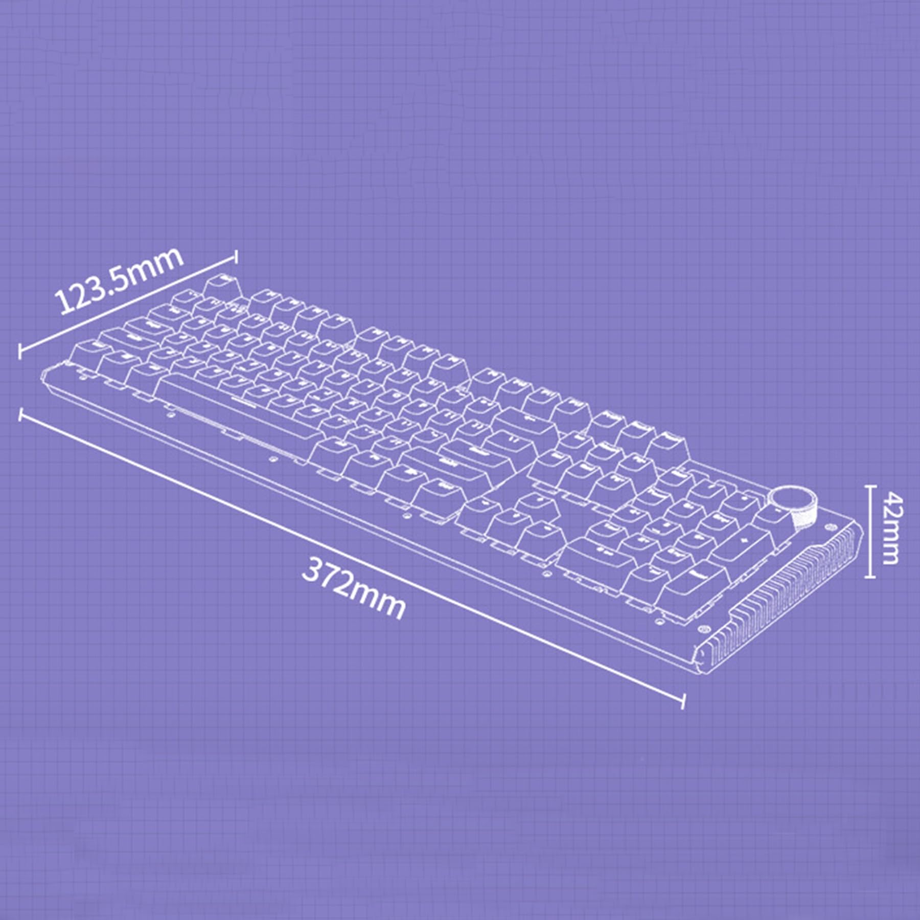 ADMLZQQ Czarna klawiatura gamingowa RGB, wielokolorowe podświetlenie LED na klawisz, trwała konstrukcja