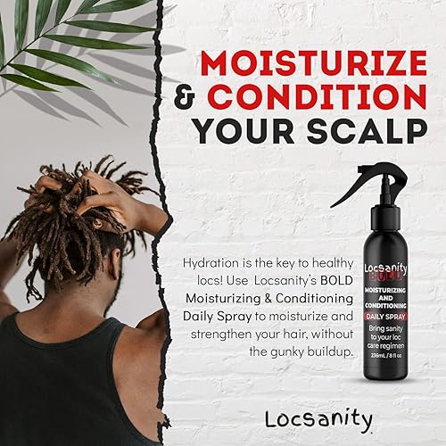 Miniatura 4 de Locsanity BOLD - Spray hidratante para rastas, cuidado de rastas naturales, mantenimiento de rastas, humectante para el cuero cabelludo, spray