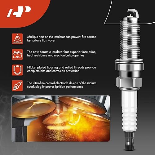Miniatura 6 de A-Premium Juego de 8 bobinas de encendido y bujías de iridio compatibles con Nissan Armada 2017-2020 y Infiniti QX56 2011-2013, QX80 2014-2020, 5.6L