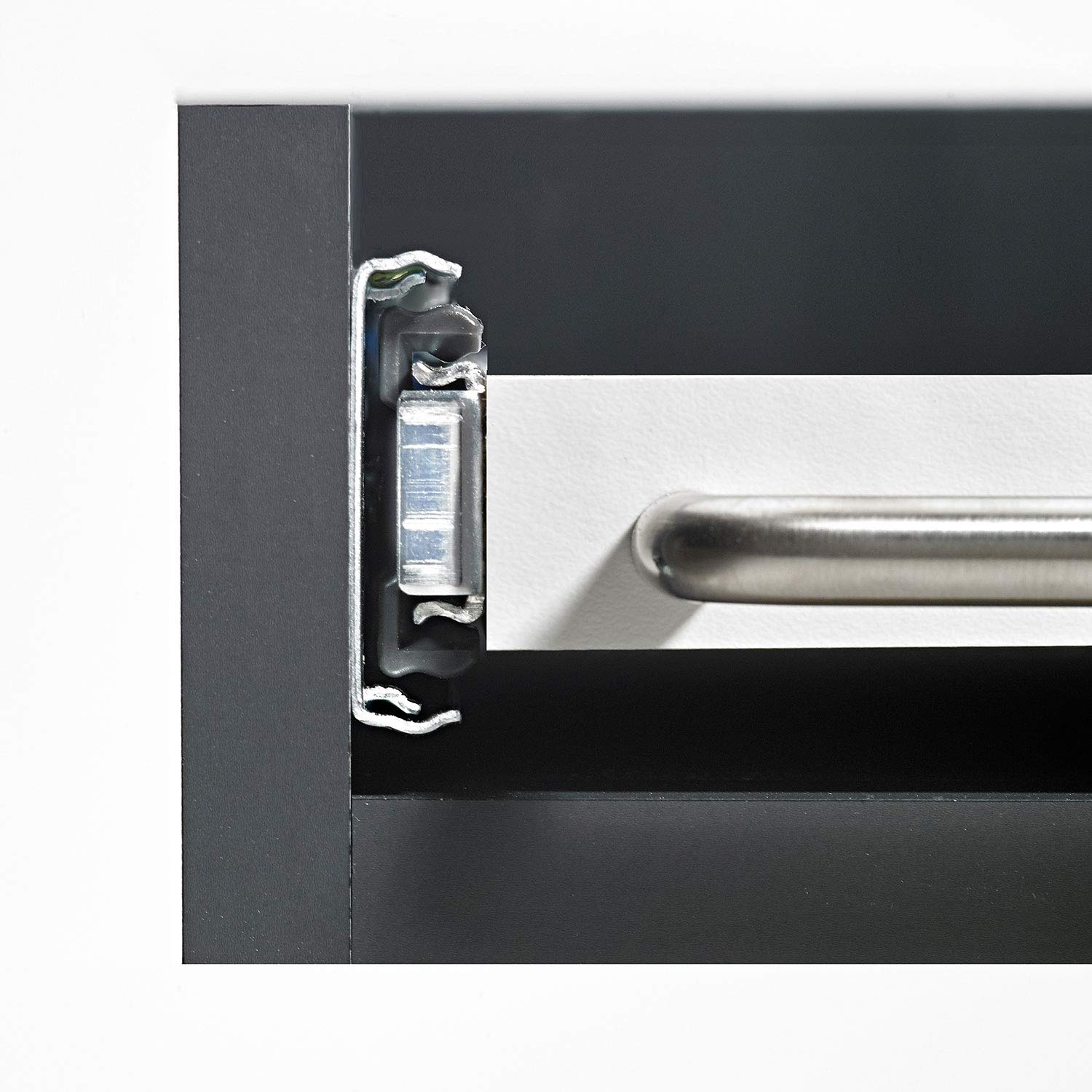 Hettich Kugelpräzisionsvollauszug KA 4532-500 - Anschlagdämpfung, Belastbarkeit: 35kg, Länge:500 mm - Stahl, verchromt (1 Paar) - 9220235