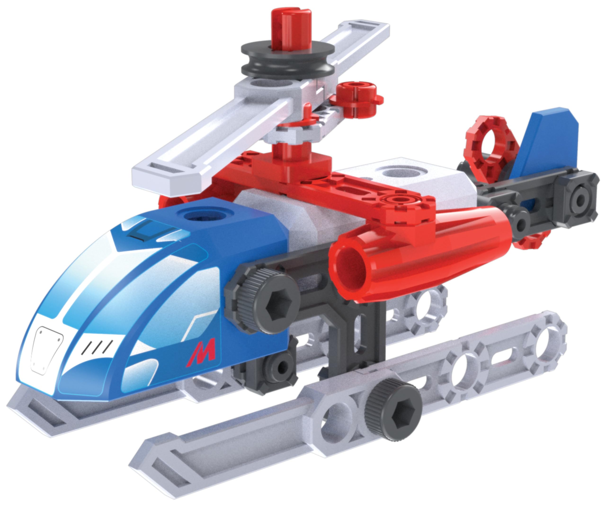 MECCANO - Mes PREMIÈRES CONSTRUCTIONS Junior - Voiture de Course, Moto, Hélicoptère ou Bulldozer - Jeu Construction avec 2 Outils - Modèle aléatoire - Jouet Enfant 5 Ans et +