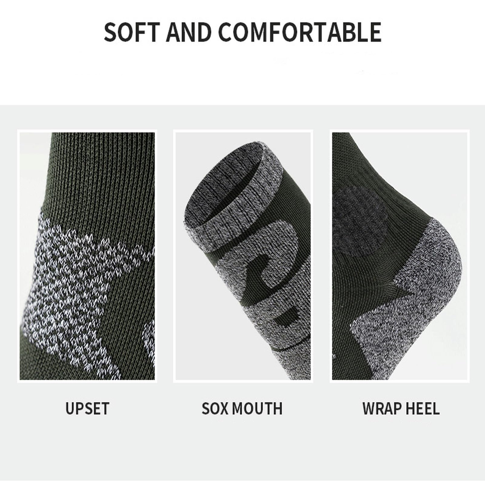Calzini Uomo Calzini da Uomo da 2 Pacchetti con Non Slip sul Design per Il Massimo Comfort, Asorbente Sudore E Donne E Donne Antifrizione-4 Coppie