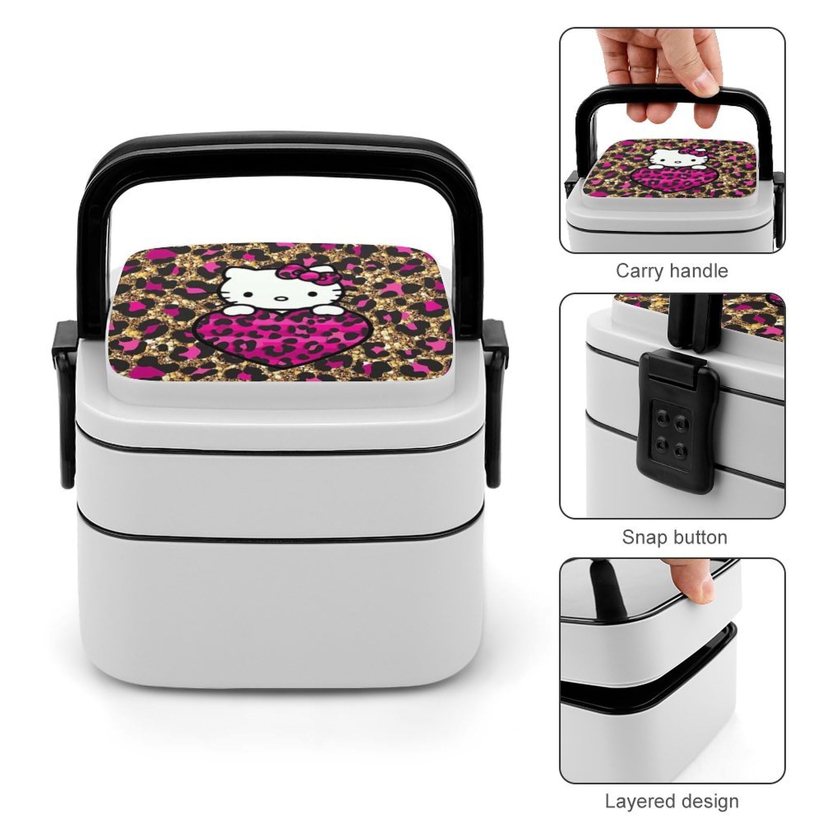 ハローキティ ヒョウ柄 お弁当セット Amazon｜ハローキティ ヒョウ柄 弁当箱 ランチボックス 2段 1000ml 大