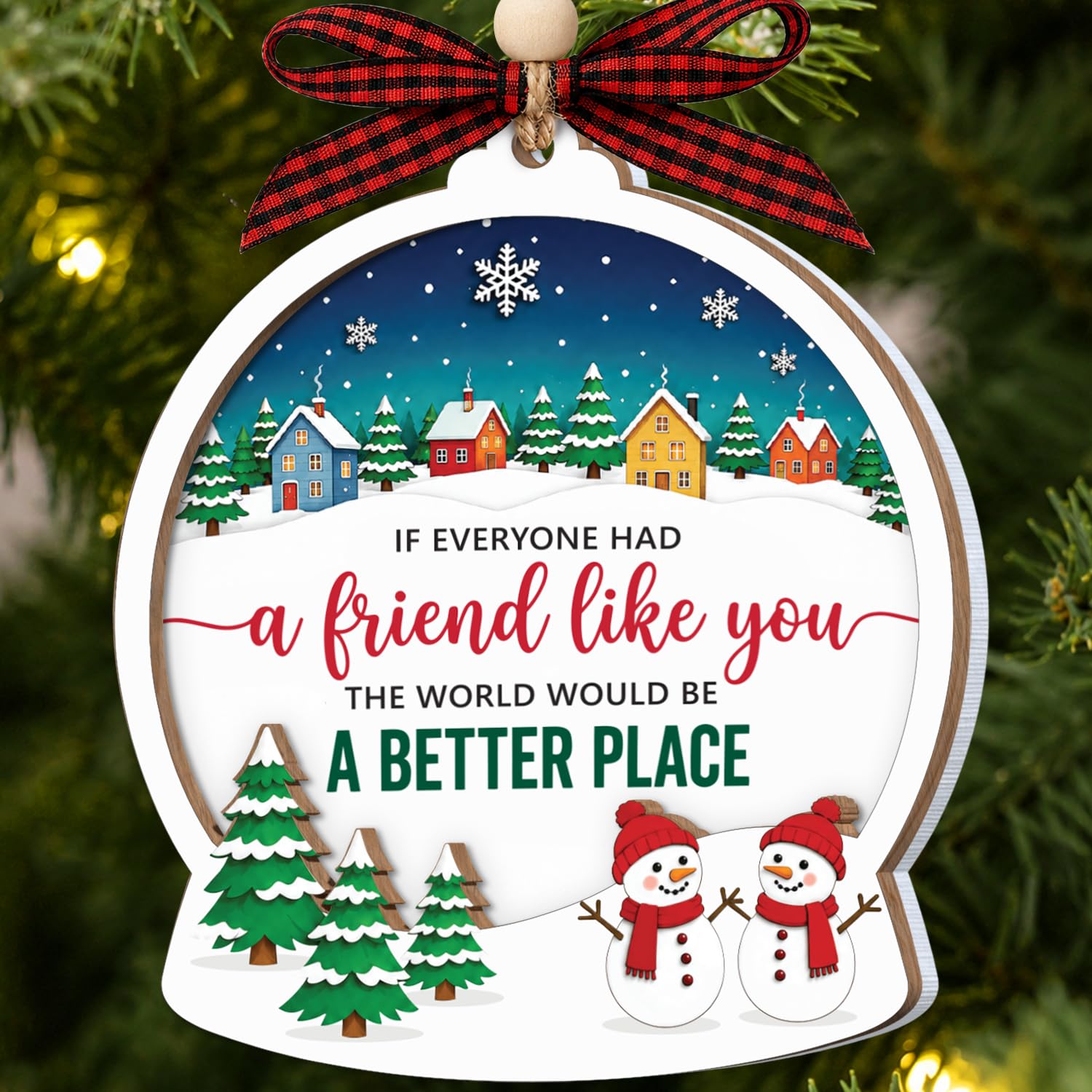 Friendship Gifts for Women, 2 Layer Friends Christmas Ornaments 2026