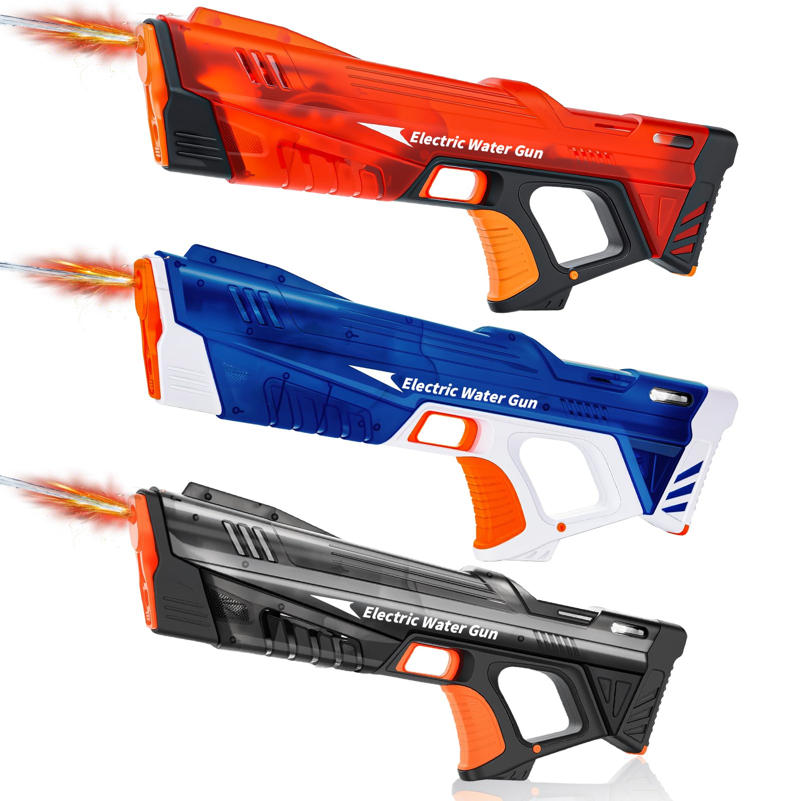 Photo 1 of [See Notes] 3Packs Electric Water Gun for Kids & Adults, Automatic Fill Up, Powerful Squirt Guns with 28-32 FT Long Range, Summer Outdoor Pool Beach Water Pistol/Blaster Toys