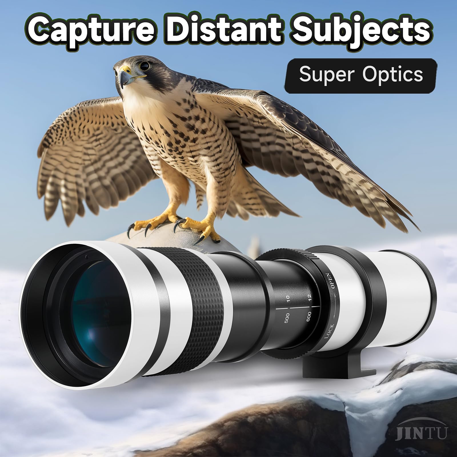 Amazon | JINTU 望遠ズームレンズ 420-1600mm f/8.3 手動一眼レフ