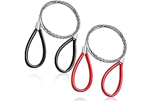 2 Pcs PVC Pipe Cable Saw, Emergency Survival Wire Saws for Hiking Camping Hunting