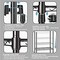 Vista 6 de Xiofio Perchero resistente de 3 niveles para colgar ropa, armario independiente con 2 ganchos laterales y barra para colgar, 29.1 pulgadas de largo