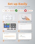 TESSAN 2 Pack Smart Plug, WiFi Smart Outlet avec double sockets, compatible avec Alexa et Google Home, télécommande avec fonction minuterie, commande vocale, protection contre les surpressions, 2.4GHz WiFi Seulement