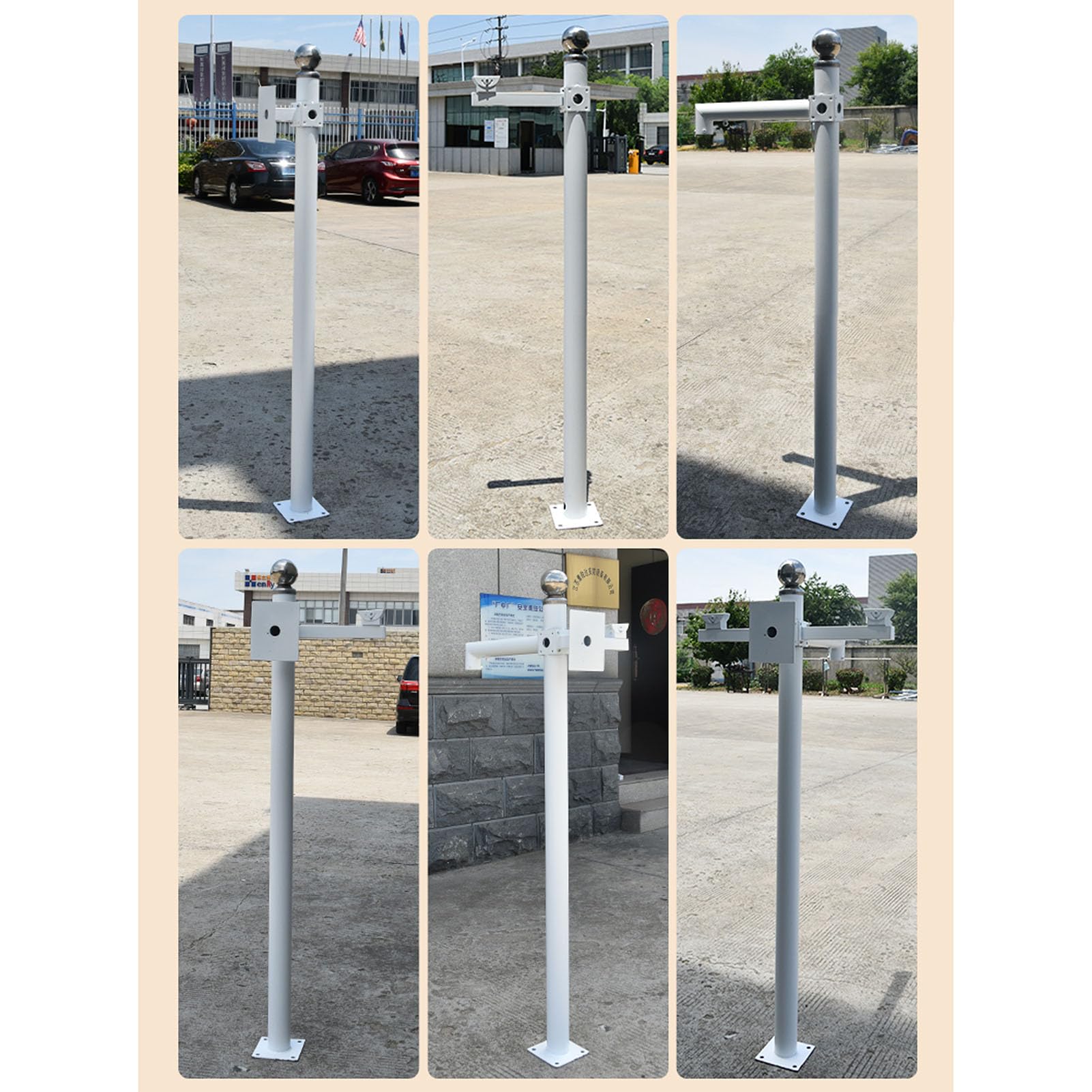 Support de caméra dôme universel, support réglable en aluminium pour la surveillance intérieure et extérieure, idéal pour les écoles, les parkings, les métros