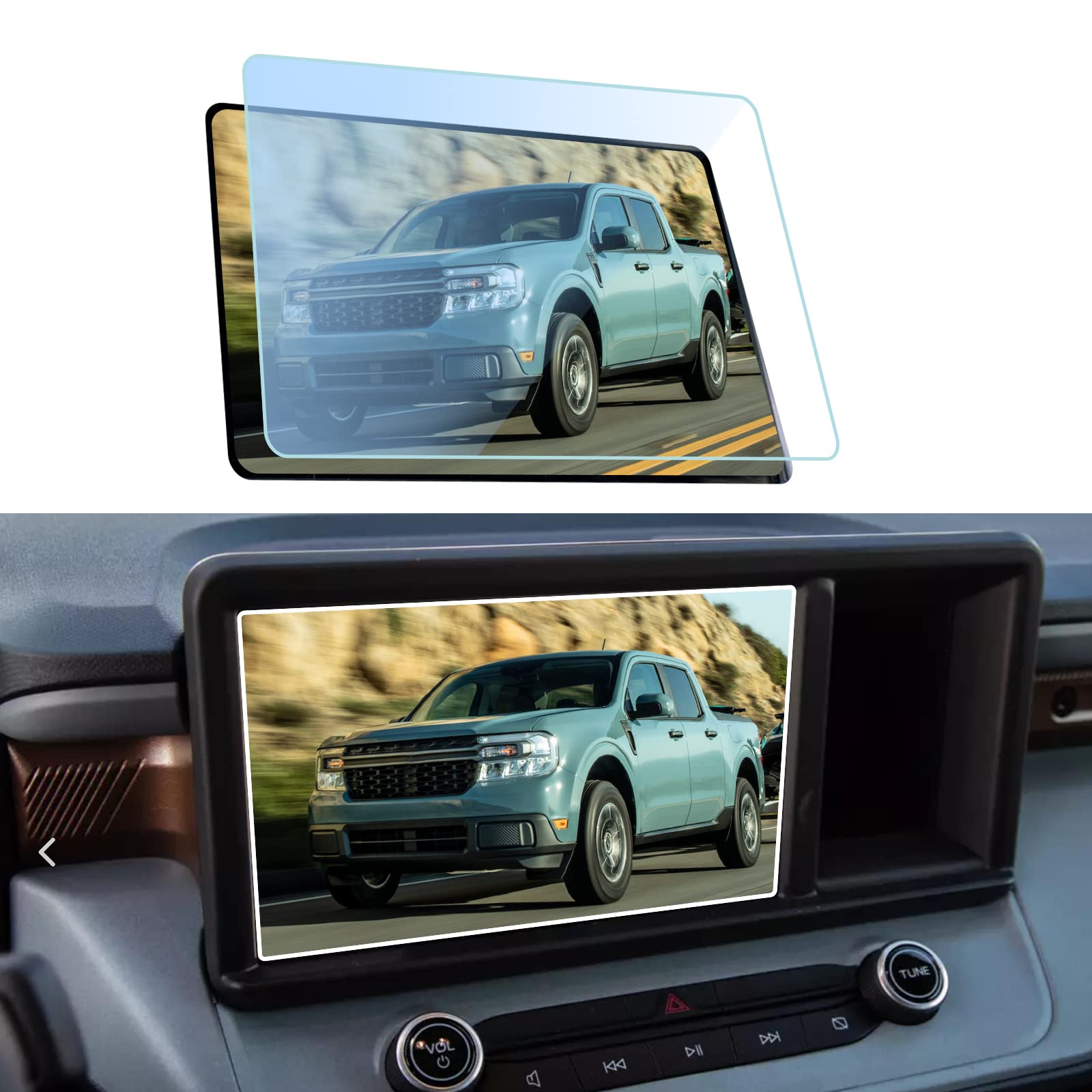 Gfjnfg Per Il 2022 Maverick Protezione Per Schermo Gps Centro In Vetro Temperato Da 8 Pollici Protezione Touchscreen Display Di Navigazione Pellicola Protettiva 9H Antigraffio Resistente Agli Urti Accessori Infrangibili-image