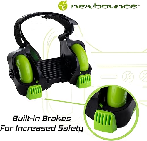 Miniatura 2 de Nuevos patines de tacón de rebote - Jet Wheelies para zapatos - Patines de tacón ajustable para niños - Talla única