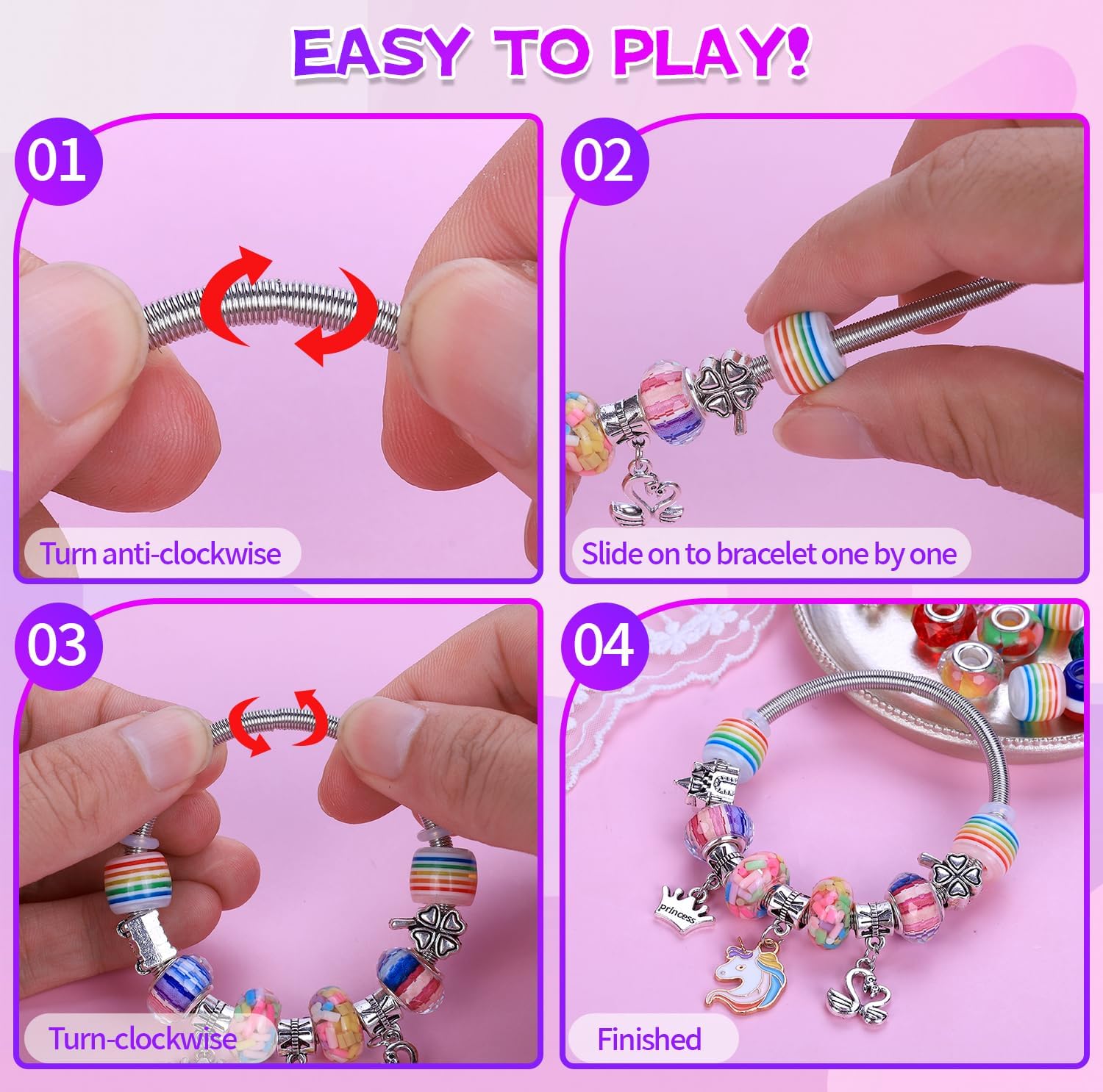 Victlov Charm Bracelet Making Kit Diy