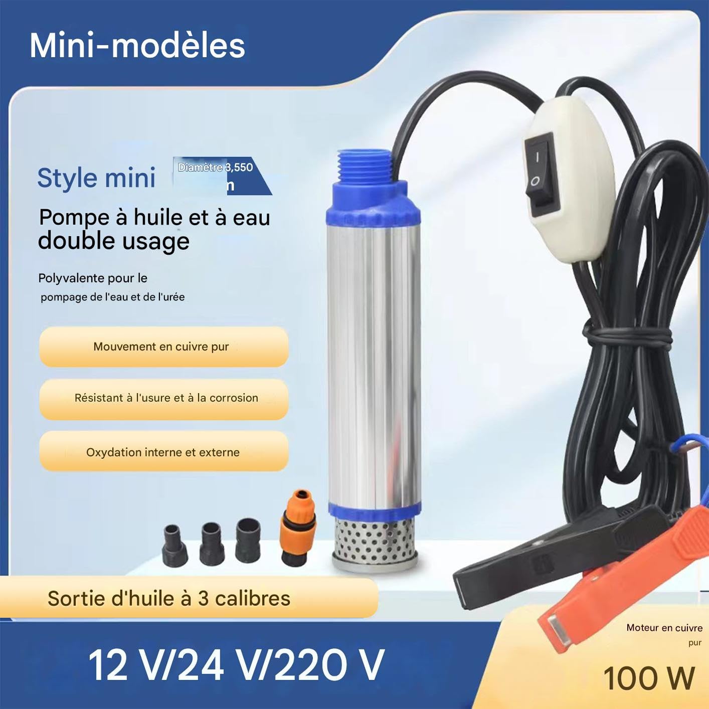 Pompe Extracteur D'Huile Marine Pompe Portable Polyvalente Sans Fuite