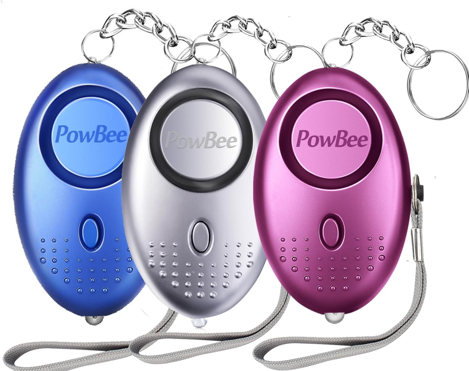 Personal Alarms For Women 3 PACK Reusable Police Approved 150DB LOUD