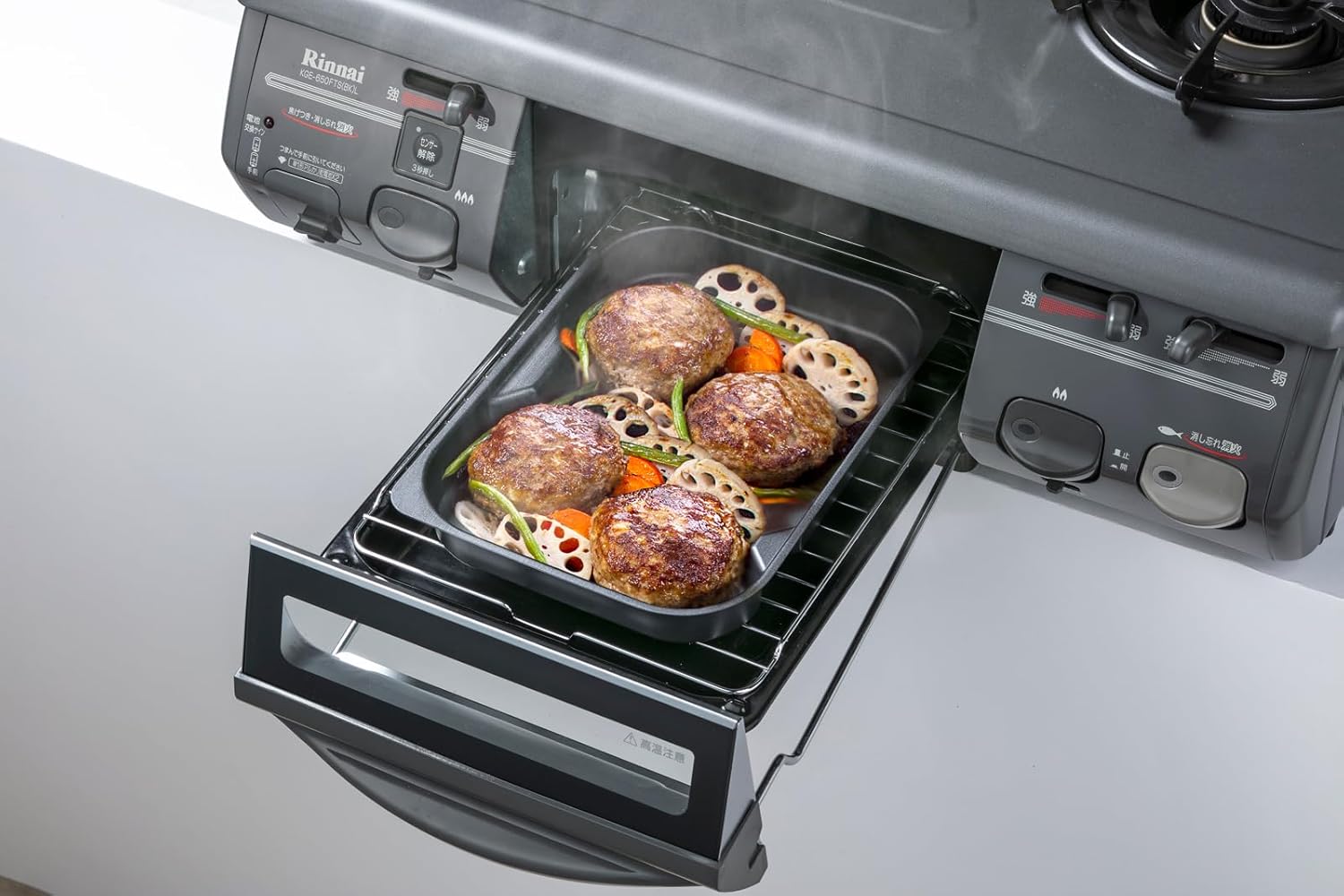 Ishigaki Grill Pan, Grill, Master + Plus, Stackable, Non-Stick Steel Plate, Shallow Type, Approx. Width 7.1 x Depth 9.6 x Height 1.6 inches (18 x 24.5 x 3 cm), Oven, Toaster, IH, Gas Fire, Dishwasher
