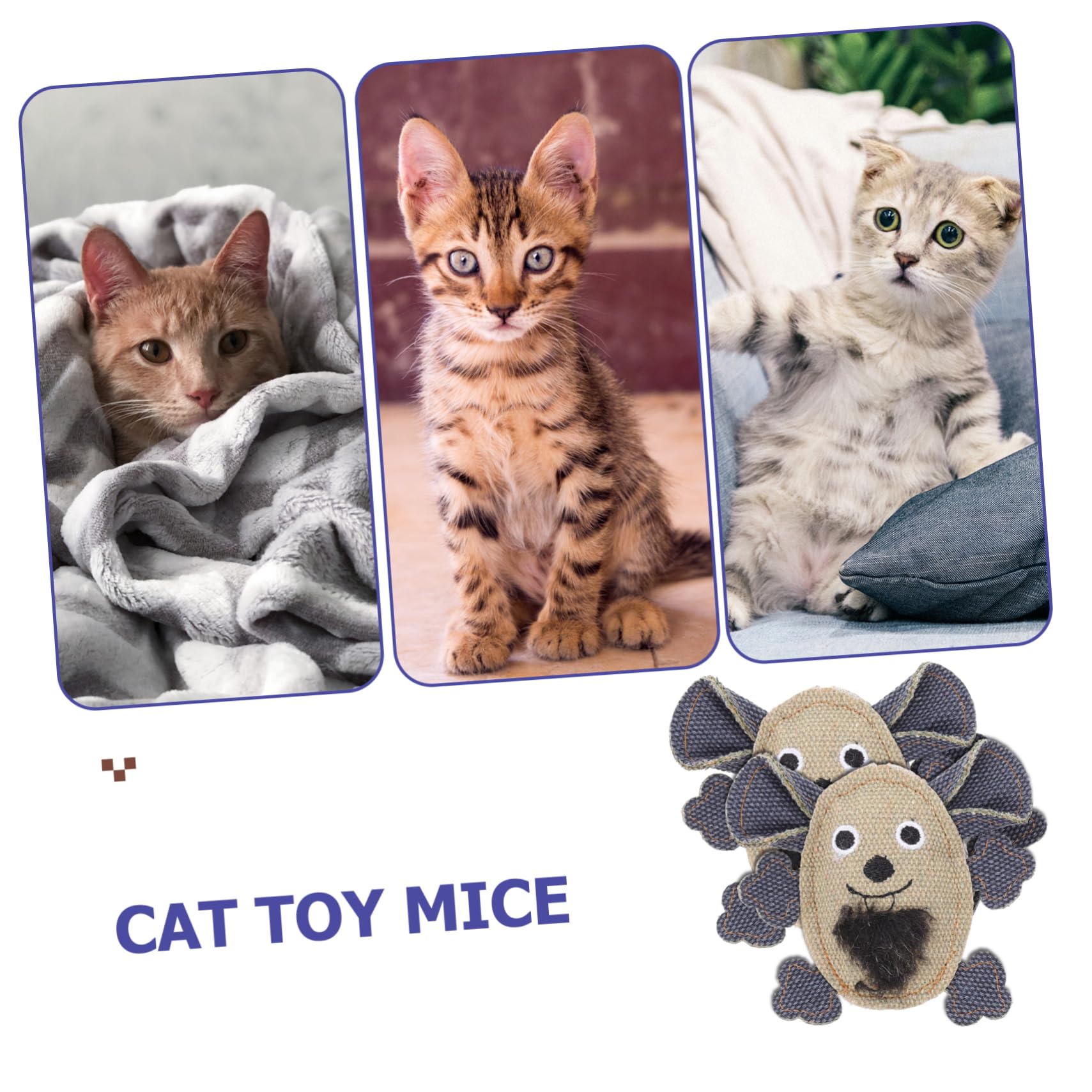 FRCOLOR 10stücke Katzenspielzeug Aus Atmungsaktivem Material Interaktive Mäuse Mit Katzenminze Langlebig Und Ansprechend Zur Unterhaltung Von Kätzchen Bekämpfung Von Langeweile