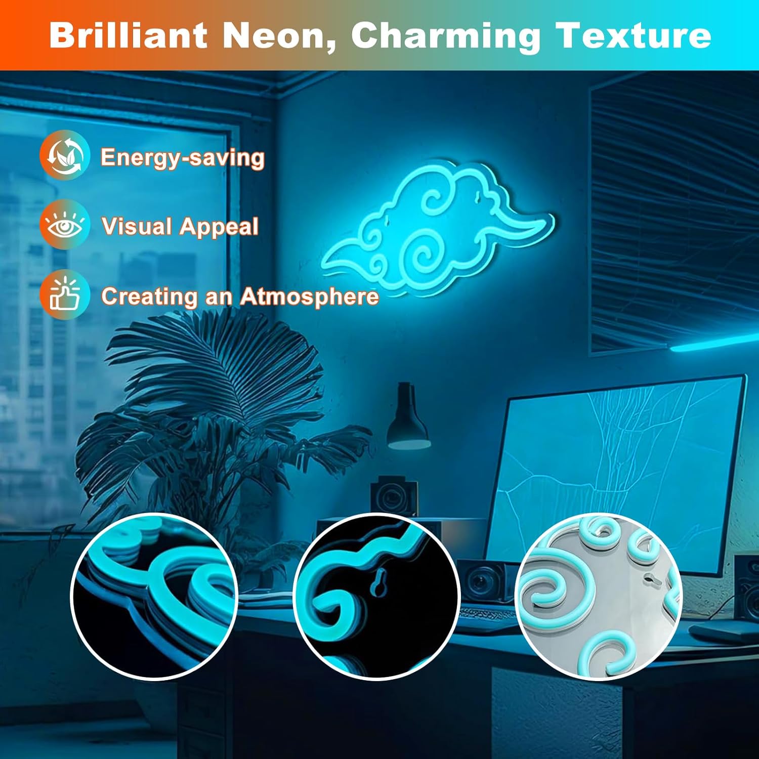 Game Neon Signs Gaming Led Neon Sign For Wall Decor,Dimmable Brightness Neon Signs For Teen's Bedroom Kids Room Gamer Zon Decor,12.7 * 9.8 Inch