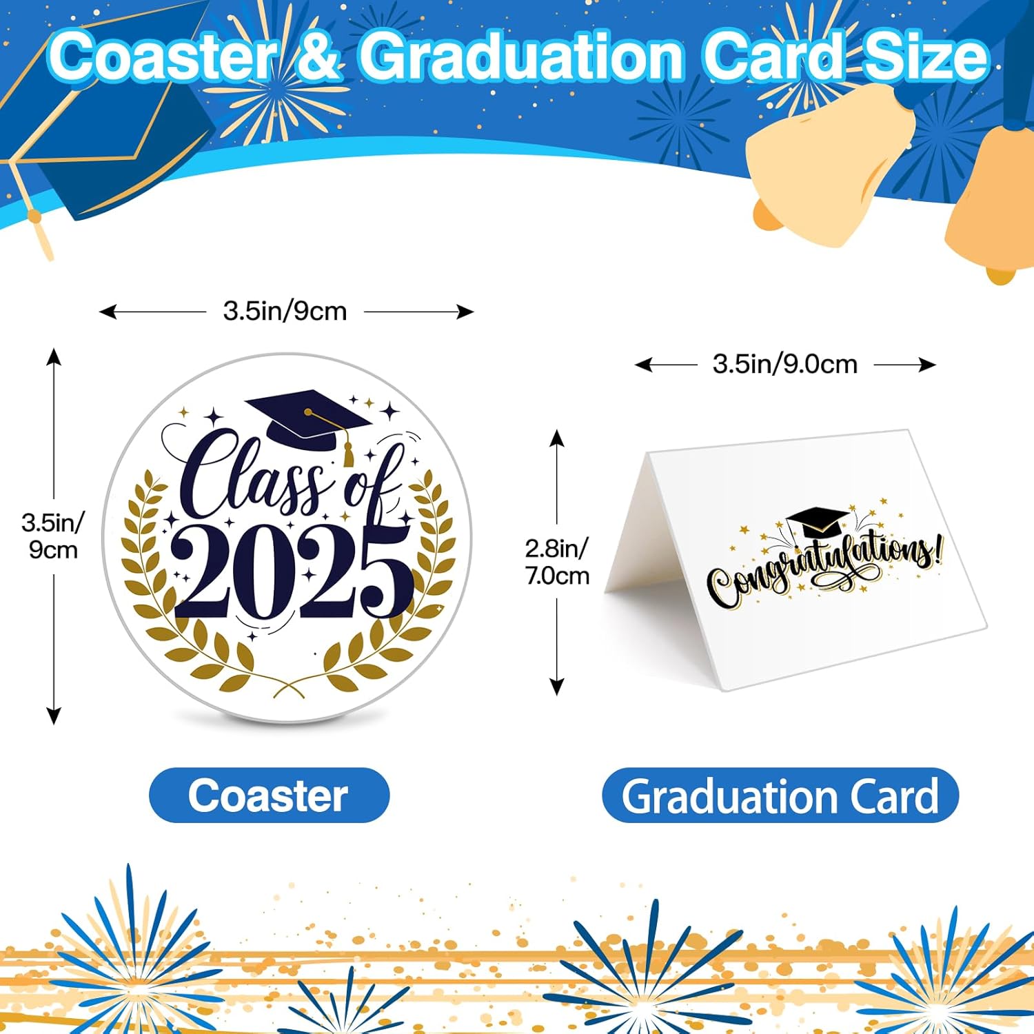 2025 Graduation Gifts for Her or Him, 11Oz Mug with Class of 2025 Coaster, Funny College Maters Degree PhD Graduation Gifts or Decorations for Women Men Daughter Nurse Boyfriend Girlfriend - Image 3