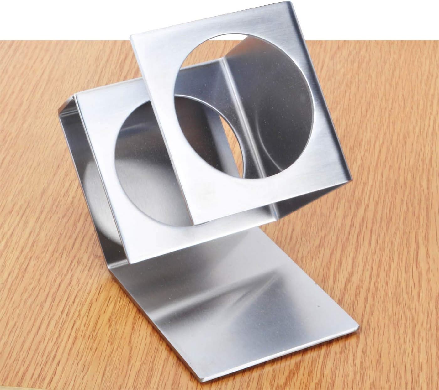 Wine Bottle Holder Bow Shape Wine Rack Stainless Steel Wine Shelf Freestanding Display Stand for Home Decoration Wine Racks Free Standing (Color : Silver)