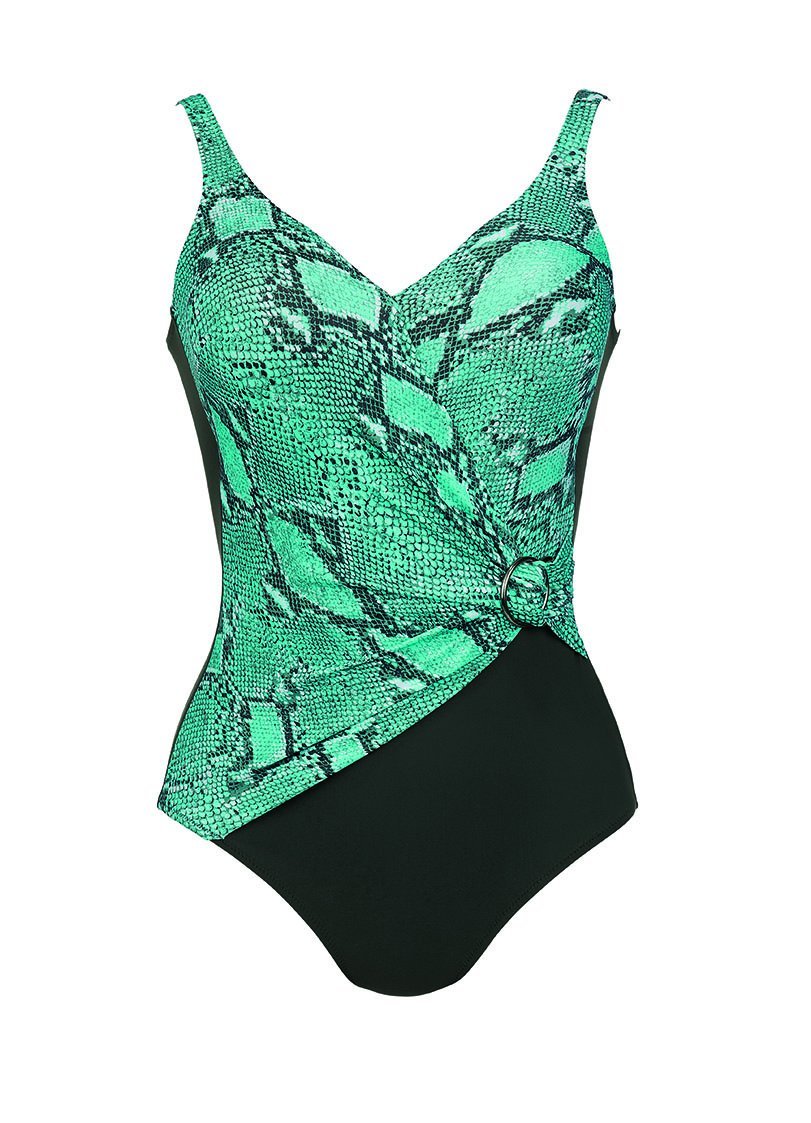 Anita Comfort Elmira Women`s One-Piece Swimsuit, ANI-7344, 08C, Blue Graphite