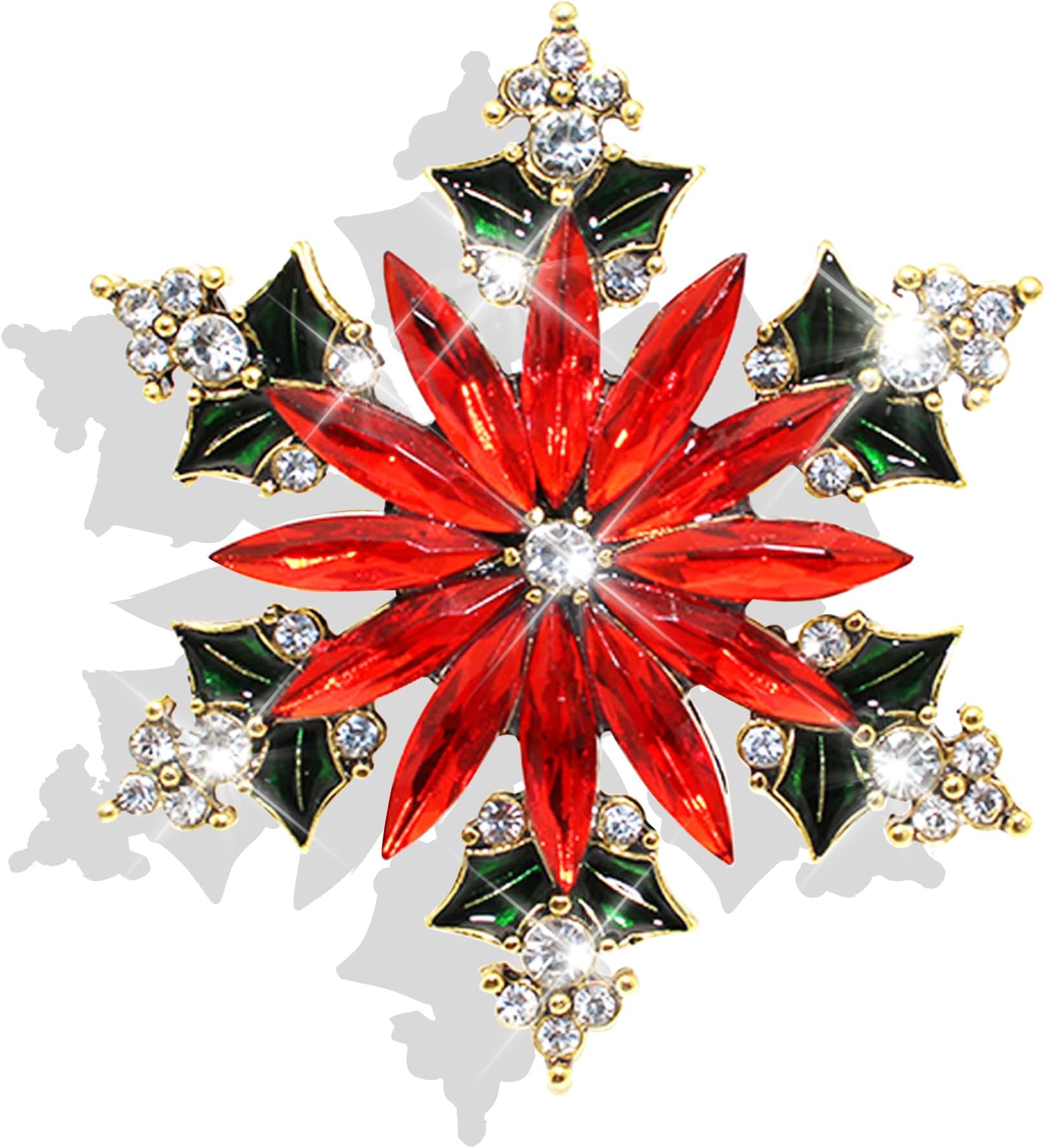 Christmas Pins Christmas Brooch for Women Enamel Pins for Backpacks Holiday Pins Christmas Tree Pins and Brooches for Women Rhinestones Brooch for Christmas Gifts