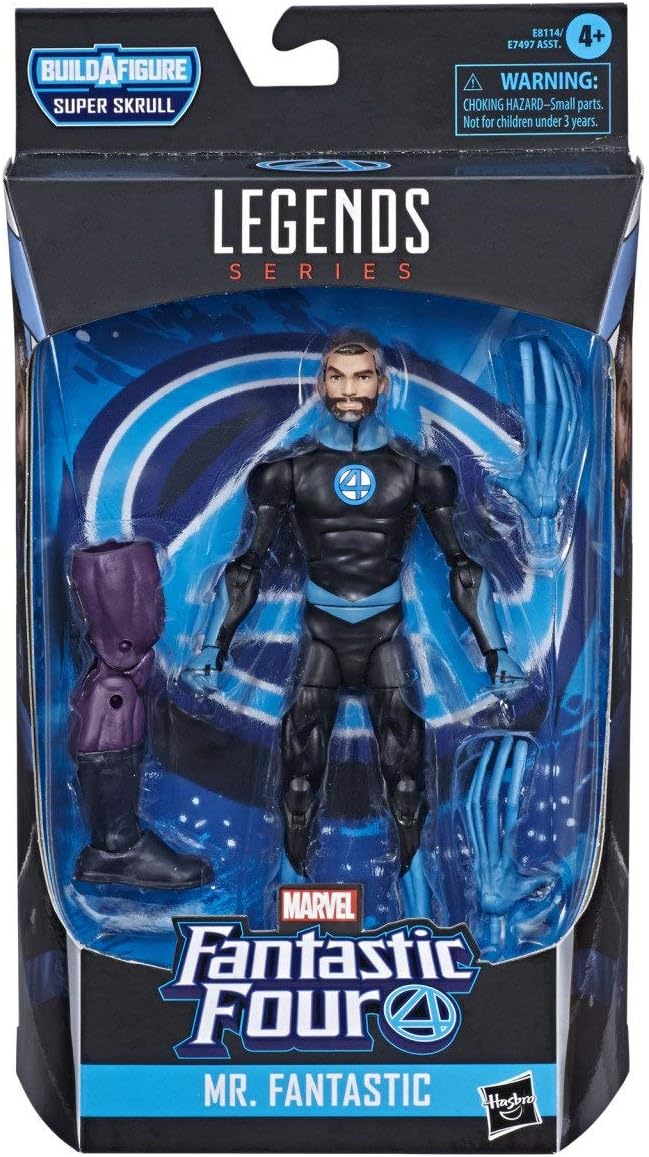 Marvel Hasbro Legends Series Fantastic Four 6" Collectible Action Figure Mr. Fantastic Toy, Premium Design & 2 Accessories, 1 Build-A-Figure Part