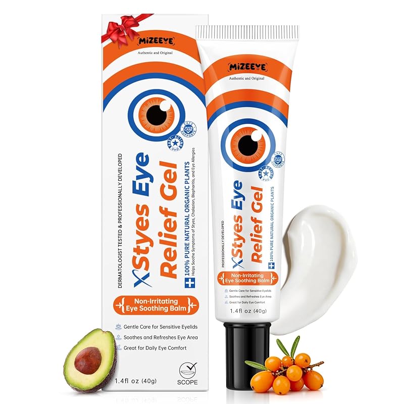 Gel para a região dos olhos MIZEEYE com óleos de abacate, espinheiro-marítimo e semente de uva, 40 g