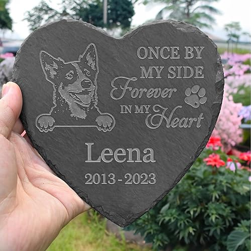 Miniatura 2 de Monumento personalizado Blue Heller, lápida azul Heller, lápidas para Blue Heller, lápida azul Heller para cementerio, marcadores de tumbas Blue