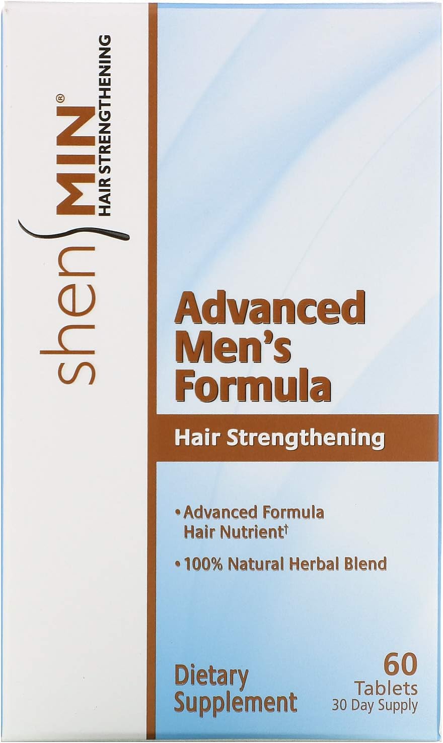 Shen Min Advanced Hair Strengthening Formula for Men, Tablets, Pink, 60 Count