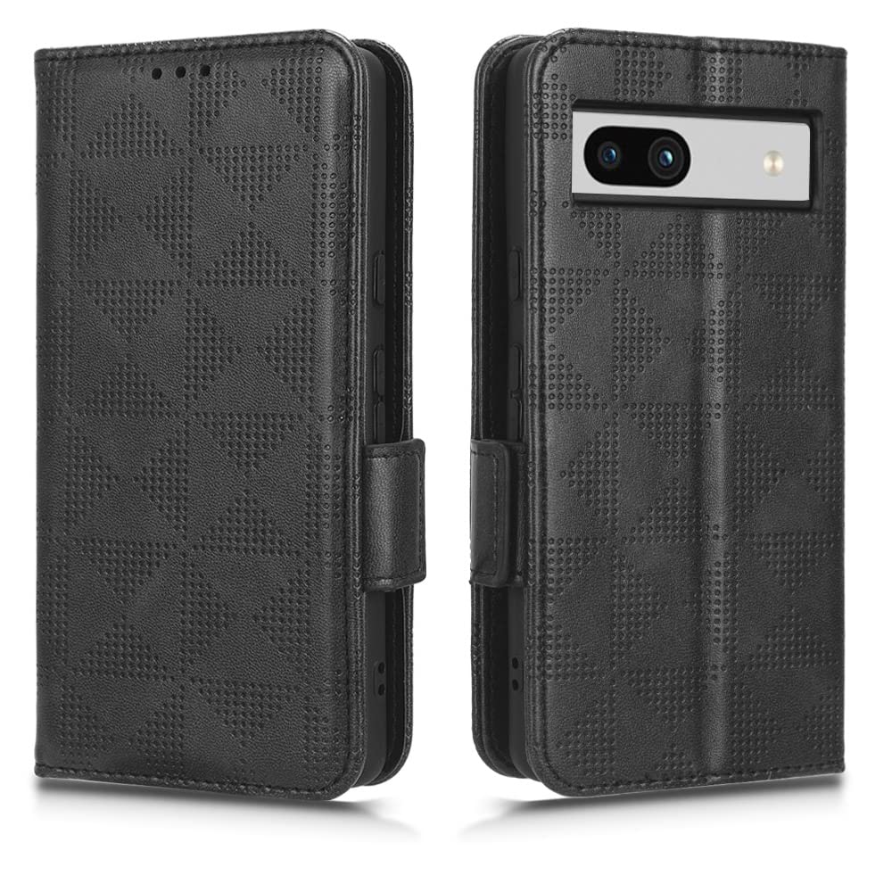 HAOYE Custodia In Pelle Portafoglio Per Google Pixel 7 – Flip Cover Con Slot Carte, Tasca Contanti E Supporto – Nero - 3