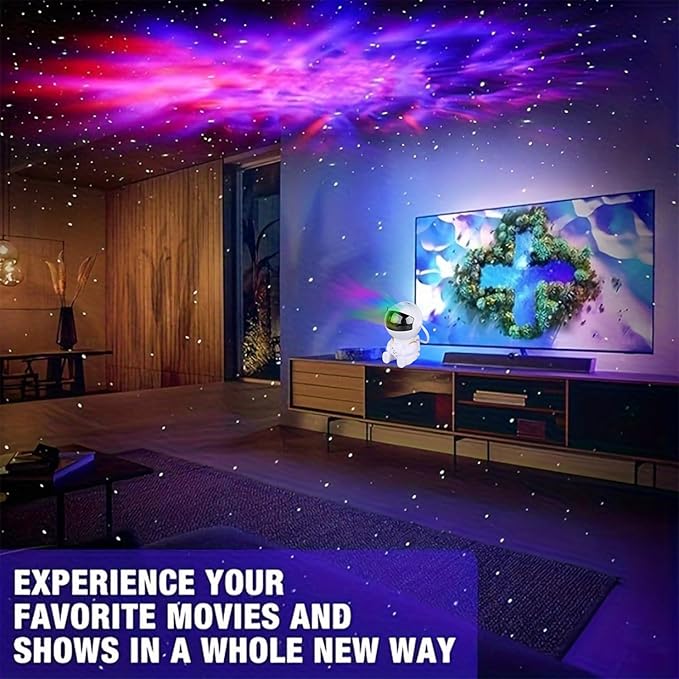 YXQUA Astronaut Star Projector, Star Projector Galaxy Light for Kids，8 Modes Remote and 270° Adjustable Led Lights for Bedroom, Girls Room Decoration, Home Theater, Ceiling, Timer(Original White) photo 3