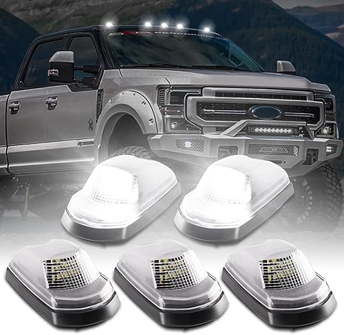 Miniatura 1 de 5 luces LED para techo de cabina, 18 luces LED blancas para techo de cabina para Ford F250 F350 F450 F550 Super Duty Luces LED de techo de 2017-2022