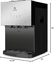 Vista 8 de Avalon A12 - Dispensador de agua sin botellas de sobremesa, 3 temperaturas, autolimpiante, de acero inoxidable