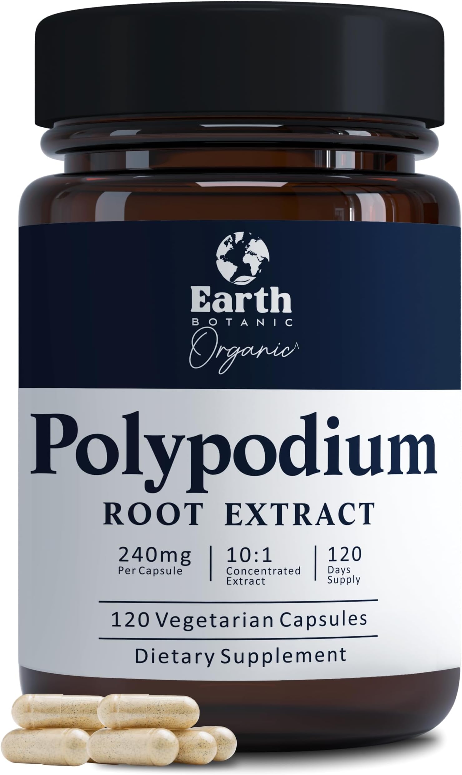 Polypodium Leucotomos 120 Veg Capsules - Vegetarian, Non- GMO 4 Month Supply