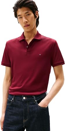 Tommy Hilfiger Herren Kurz rmeliges L ssiges Poloshirt in Normaler Passform mit Fl ssiger Baumwolle Kurz rmeliges l ssiges Poloshirt in normaler Passform mit fl ssiger Baumwolle 1er Pack