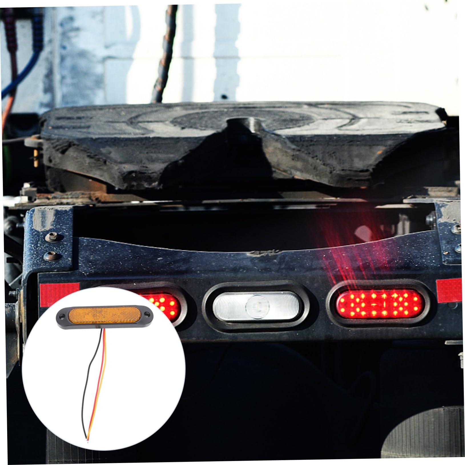 Yardwe 4 Juegos Luz de Borde LED Luz Trasera de Coche de Señal Lateral para Emergencia