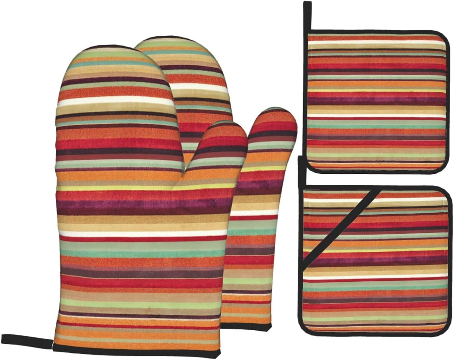 Rainbow. Kitchen baking four piece set, fit for cooking and baking, oven, microwave, and outdoor barbecue