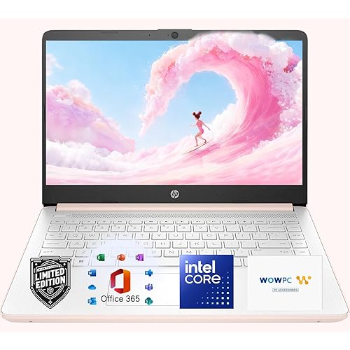 HP Ultrabook Laptop with Office 365 & Copilot AI • Intel 4-Core CPU • 1.1TB Storage (1TB OneDrive and 128GB SSD) • 8GB RAM • Windows 11 w/o Mouse