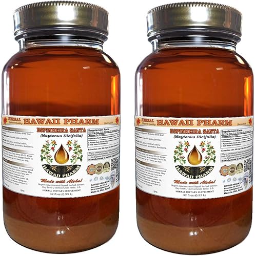 Miniatura 10 de Espinheira Santa, Cancerosa (Maytenus Ilicifolia) Extracto líquido de hoja seca sin alcohol, Espinheira Santa, suplemento herbario de glicerita, 4