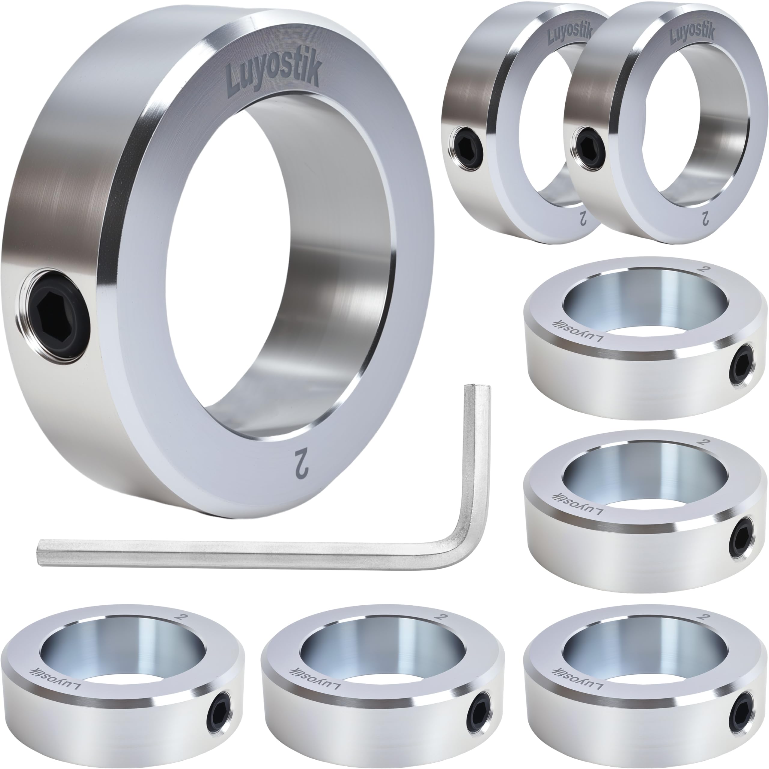 Zinc Plated Shaft Collars - 8 Pack -29 Zinc Plated Shaft Collars - 8 Pack -29