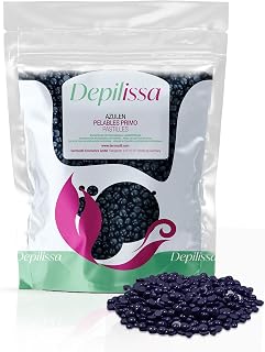 Blue Hard Wax Beads 14.1 oz – Stripless Brazilian Wax Beads for Sensitive Skin – Gentle Chamomile Formula for Face, Underarms, Bikini & Full Body Hair Removal – Made in Italy
