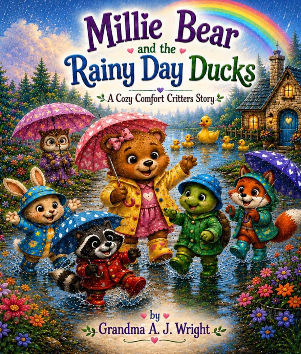 •Millie Bear and the Rainy-Day Ducks Book 3 The Cozy Comfort Critters Series